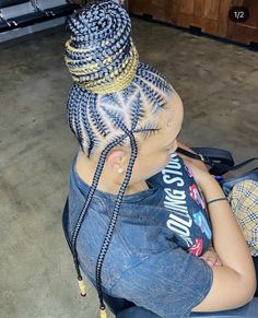 Feedin Braids Styles, Feedin Ponytail Braids, Hair Attachments, Feedin Ponytail, Black Braided Updo, Most Beautiful Hair, Feedin Braids, Short Hair Twist Styles, Sleek Braided Ponytail