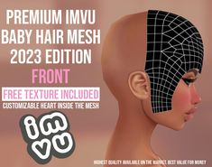 *Note: video is showcasing the full (front+back) baby hair mesh. This product is only the front part, as showcased in the pictures. Shiva 2023 Baby Hair - the one and only super HD, sleek, and with a cute customizable heart inside the head. ♥ The original baby hair mesh that has the heart inside which can be customized to your liking! Package comes as .ZIP file. ZIP contains: * HD baby hair mesh for the front part of the head in .XMF format - highest quality available on the market ♥ * Compatible with most heads, hairs, and poses * Easy to work with UV map * Includes free opacity map (pictured; the last 3 images are taken using premium baby hair opacity maps available in my shop and they are only meant to showcase the high quality of customization for baby hair) * Includes tutorial on how Poses Easy, Map Pictures, Texture Mapping, Sleek Hairstyles, Baby Hair, Baby Hairstyles, Shiva, Zip File, Baby Shop