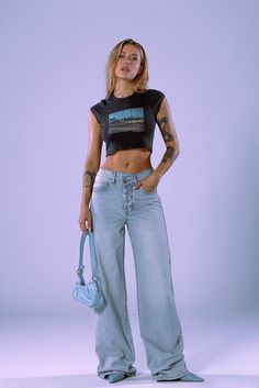 DESCRIPTIONThe hottest trend in denim for this season! The oversized jean features a cross waistband and baggy pant is now available in a vintage-inspired wash. Model is wearing size 25 DETAILSFront Rise: 11 3/4”Leg Opening: 21”Inseam: 33 1/2“100% Cotton Denim Casual Cropped Jeans For Streetwear, Light Wash Cropped Bottoms For Everyday, Everyday Light Wash Cropped Bottoms, High Waist Cropped Jeans In Medium Wash For Streetwear, Casual High Rise Cropped Jeans For Streetwear, Cropped Medium Wash Jeans For Day Out, Dark Wash High Rise Cropped Jeans For Streetwear, Light Wash High Rise Cropped Jeans For Streetwear, High Rise Light Wash Cropped Jeans For Streetwear