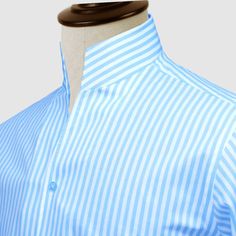 "High Open Collar Full Sleeves Shirt Tailor-Made On Order shirt 𝘈 𝘩𝘪𝘨𝘩 𝘤𝘰𝘭𝘭𝘢𝘳 𝘴𝘩𝘪𝘳𝘵 𝘪𝘴 𝘢 𝘤𝘭𝘢𝘴𝘴𝘪𝘤 𝘢𝘯𝘥 𝘵𝘪𝘮𝘦𝘭𝘦𝘴𝘴 𝘴𝘵𝘺𝘭𝘦 𝘵𝘩𝘢𝘵 𝘢𝘥𝘥𝘴 𝘢 𝘵𝘰𝘶𝘤𝘩 𝘰𝘧 𝘴𝘰𝘱𝘩𝘪𝘴𝘵𝘪𝘤𝘢𝘵𝘪𝘰𝘯 𝘵𝘰 𝘢𝘯𝘺 𝘰𝘶𝘵𝘧𝘪𝘵. 𝘛𝘩𝘪𝘴 𝘴𝘵𝘺𝘭𝘦 𝘧𝘦𝘢𝘵𝘶𝘳𝘦𝘴 𝘢 𝘤𝘰𝘭𝘭𝘢𝘳 𝘵𝘩𝘢𝘵 𝘴𝘵𝘢𝘯𝘥𝘴 𝘶𝘱 𝘢𝘯𝘥 𝘦𝘯𝘤𝘪𝘳𝘤𝘭𝘦𝘴 𝘵𝘩𝘦 𝘯𝘦𝘤𝘬, 𝘱𝘳𝘰𝘷𝘪𝘥𝘪𝘯𝘨 𝘢 𝘳𝘦𝘧𝘪𝘯𝘦𝘥 𝘢𝘯𝘥 𝘱𝘰𝘭𝘪𝘴𝘩𝘦𝘥 𝘭𝘰𝘰𝘬. 𝘐𝘵'𝘴 𝘢 𝘷𝘦𝘳𝘴𝘢𝘵𝘪𝘭𝘦 𝘱𝘪𝘦𝘤𝘦 𝘰𝘧 𝘤𝘭𝘰𝘵𝘩𝘪𝘯𝘨 𝘵𝘩𝘢𝘵 𝘤𝘢𝘯 𝘣𝘦 𝘸𝘰𝘳𝘯 𝘸𝘪𝘵𝘩 𝘢 𝘴𝘶𝘪𝘵 𝘧𝘰𝘳 𝘧𝘰𝘳𝘮𝘢𝘭 𝘰𝘤𝘤𝘢𝘴𝘪𝘰𝘯𝘴 𝘰𝘳 𝘥𝘳𝘦𝘴𝘴𝘦𝘥 𝘥𝘰𝘸𝘯 𝘸𝘪𝘵𝘩 𝘫𝘦𝘢𝘯𝘴 𝘧𝘰𝘳 𝘢 𝘤𝘢𝘴𝘶𝘢𝘭 𝘭𝘰𝘰𝘬. 𝘛𝘩𝘦 𝘩𝘪𝘨𝘩 𝘤𝘰𝘭𝘭𝘢𝘳 𝘢𝘭𝘴𝘰 𝘰𝘧𝘧𝘦𝘳𝘴 𝘢𝘥𝘥𝘪𝘵𝘪𝘰𝘯𝘢𝘭 𝘤𝘰𝘷𝘦𝘳𝘢𝘨𝘦 𝘢𝘯𝘥 𝘱𝘳𝘰𝘵𝘦𝘤𝘵𝘪𝘰𝘯 𝘢𝘨 Big Collar Shirt, Karl Lagerfeld Style, Karl Lagerfeld Fashion, Dress Shirts For Men, Easy Marinades, High Collar Shirts, Mens Dress Shirts, Simply Dress, Big Collar