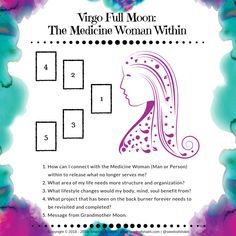 the virgo full moon medicine woman within