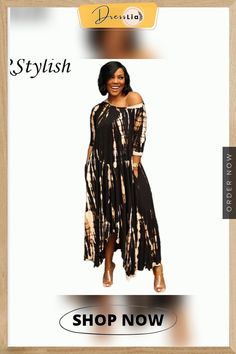 Women Streetwear Tie Dye Print Loose Fit Irregular Maxi Dress Casual High-low Hem Maxi Dress For Day Out, Casual Irregular Maxi Dress For Summer, Casual Asymmetrical Fall Dresses, Summer Casual Irregular Maxi Dress, Black Asymmetrical Long Sleeve Dress For Summer, Black Long Sleeve Asymmetrical Dress For Summer, Black Long Sleeve Asymmetrical Summer Dress, Asymmetrical Dresses For Fall Day Out, Casual Asymmetrical Midi Dress For Fall