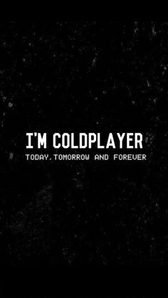 i'm coldplayer today, tomorrow and forever cover art for the album