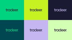 the words trader are in different colors