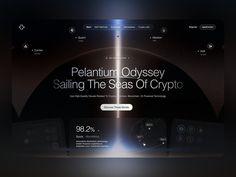 an image of a website page with the title saluting the seas of crypt