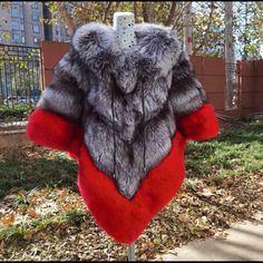 100% Real Fox Fur Luxury Silver Outerwear For Winter, Long White Sweater, Granny Square Poncho, High Collar Jacket, Fur Poncho, Alpaca Poncho, Faux Fur Cape, Fur Shrug, Crochet Cape