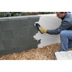 Concrete Wall Decor Outdoor, Cement Repair, Yard Fencing, Yard Renovation, Pool Plans, California Landscaping, Rainbow Valley, Minton Tiles, Concrete Block Walls