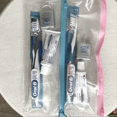 These Two Brand New Dental Kits Are Perfect To Keep In Your Purse, Car, Or Travel Bag. Both Kits Are Being Sold Together. Bundle For Discounts! Dental Goodie Bags, Best Rooftop Bars, Rooftop Bars, Dental Surgery, Dental Supplies, Dental Hygiene, Dental Office, Vending Machine, Dental Clinic