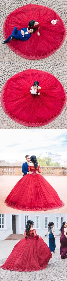 Modest Quinceanera Dress,Red Ball Gown,Fashion Prom Dress,Sexy Party Red Ball Gowns, Quinceanera Dresses Red, Burgundy Prom, Red Ball Gown, Gown Fashion, Hair Dress, Burgundy Prom Dress, Red Evening Dress, Dress Guide