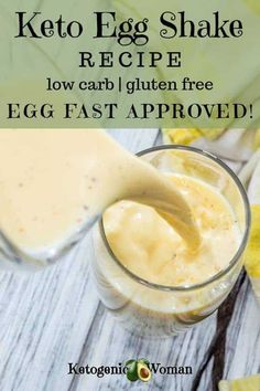 keto egg shake recipe low carb gluten free egg fast approved by ketogenic woman