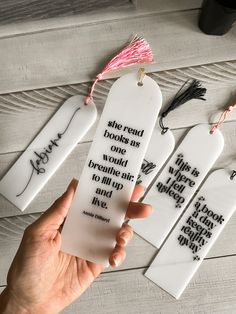 three bookmarks that say she read books as one would breathe air to me and fly