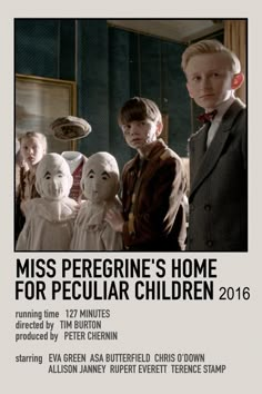 the poster for miss pereine's home for peculiar children