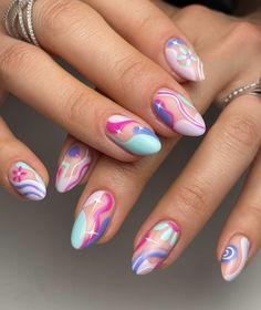 Funky Nail Ideas Fun, Ny Nails, Summer Nails 2023, Simple Acrylic Nails, Nails 2023, Spring Nail Art, Upstate Ny, Gel Nail Designs, Dream Nails