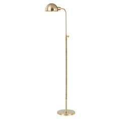 Hudson Valley - MDSL521-AGB - One Light Floor Lamp - Devon - Aged Brass Lantern Post, Adjustable Floor Lamp, Table Lamps For Bedroom, Brass Floor Lamp, Hudson Valley Lighting, Hanging Lanterns, Burke Decor, Metal Lighting, Brass Frame