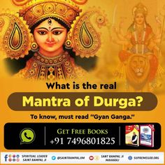 an advertisement for the book what is the real mantra of duga?