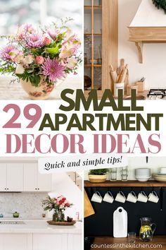 small apartment decor ideas that are easy to do and simple to make them look great