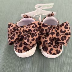 Nwt Cheetah Print Cute Brown Booties For Playtime, Cute Brown Non-slip Booties, Spring Brown Booties With Soft Sole, Cute Brown Closed Toe Booties, Brown Booties With Soft Sole For Playtime, Dinosaur Shoes, Kids Tennis Shoes, Rainbow Sneakers, Velcro Shoes