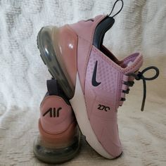 Nike Air Max 270 Light Arctic Pink/Cool Grey-White Rare Find! Selling On Some Sites For Over $200 Sz 5y = 6.5 Women's Super Excellent Condition! Very Light But Normal Wear. No Rips/Tears. Bubbles Still Firm. Zoom In On All Photos For More Details. No Box Freshly Laundered And Air Dried! Nike Air Max 270, Air Max 270, Pink Grey, Air Max, Grey And White, Nike Air Max, Nike Shoes, Nike Women, Nike Air