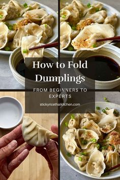 how to fold dumplings from beginners to experts