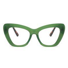 Caswell Cat Eye Green Tortoise Glasses - Aoolia.com Gucci Eyeglasses Women Green, Luxury Green Polarized Cat Eye Sunglasses, Unique Glasses Frames, Green Glasses, Funky Glasses, Eye Green, Tortoise Glasses, Fashionista Style, Cat Eye Frames