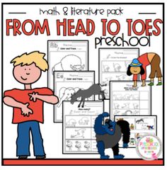 a poster with the words from head to toe preschool