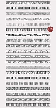 the different lines that are used in this drawing project, each have different shapes and sizes