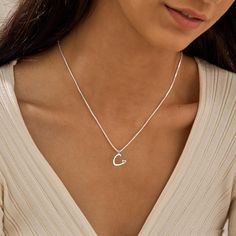 This Custom Initial Heart Necklace is a beautifully handcrafted piece in silver, featuring a personalized letter charm. Perfect as a thoughtful gift for her, it adds a touch of elegance to any outfit. Personalized Design: Customizable with her initial, making it a unique and sentimental piece. Handcrafted Quality: Each necklace is carefully made by hand, ensuring attention to detail and craftsmanship. Elegant Heart Shape: The heart pendant symbolizes love, making it a perfect gift for special oc Silver Necklace With Initial, Initial Heart Necklace, Customer Gifts, Silver Handmade Jewelry, Thoughtful Gifts For Her, Sterling Silver Jewelry Handmade, Handmade Jewelry Gift, Letter Charms, Letter Pendants