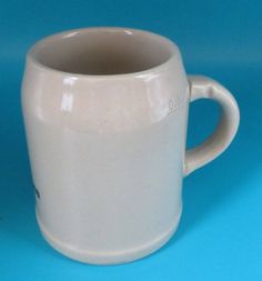 Vtg LUFTHANSA German Airline .3L Stoneware MUG Cup Stein *FLAW  Crack Handle*