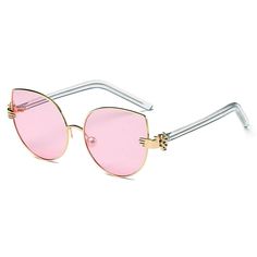 The CENTRALIA S2042 is a Delicate Style Cat Eye Sunglasses with the fusion of Style and Luxury. Ultra feminine cat-eye shades with pear nose pads and gold hand detail at the temple.     Lens width: 54mm  Bridge: 16mm  Temple length: 134mm  100% UVA and UVB protection  Hard case and lens cloth included Red Accessories, Classic Sunglasses, Gold Hand, Ring Watch, Socks And Sandals, Gold Hands, Sunglass Lenses, Shop Mens Clothing, Womens Glasses