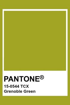 pantone's green color is shown with the text pantonee on it