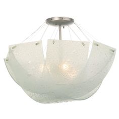 Kalco 5096sn Cirrus 24 In. Semi Flush Coastal Chandelier, Kalco Lighting, Coastal Lighting, Beach Lighting, Semi Flush Lighting, Flush Mount Light, Semi Flush Ceiling Lights, Light Fixtures Flush Mount, Mount Light