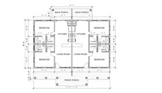 the floor plan for a two story house with three bedroom and an attached kitchen area