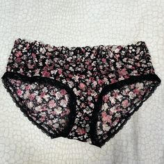 Brand New With Tags Features Floral Pattern Throughout Stretchy Lace Material Victoria's Secret Pink Lace Bottoms, Pink Floral Print Bottoms For Daywear, Stretch Floral Print Bottoms For Daywear, Vintage Cami, Victorias Secret Set, Lace Silk, Lace Material, Lingerie Outfits, Sleepwear Women