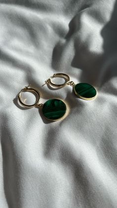 Shop the Malachite Fern Hoops Luxury Elegant Malachite Earrings, Luxury Artisan Malachite Jewelry, Clean Sterling Silver, Jewelry Cleaning Solution, Hard Metal, Brass Jewelry, Positive Change, Green Stone, Cleaning Jewelry