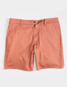 Rsq Short Chino Shorts. Falls Well Above The Knee. Slant Hand Pockets. Zip Fly. Button Waist. Dual Back Welt Pockets With Rsq Logo Flag At Right Pocket. 68% Cotton 30% Repreve Recycled Polyester 2% Spandex. Machine Wash. Imported. Fitted Bottoms With Button Closure And Short Inseam, Cotton Bottoms With Button Closure For Summer, Casual Summer Bottoms With Button Closure, Relaxed Fit Flat Front Bottoms For Summer, Casual Fitted Flat Front Bottoms, Summer Relaxed Fit Flat Front Bottoms, Casual Bermuda Shorts With Belt Loops And Fitted Style, Casual Fitted Bermuda Shorts With Belt Loops, Casual Bermuda Bottoms With Belt Loops