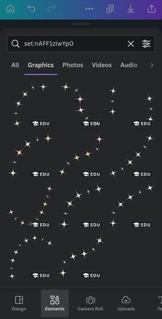 an iphone screenshot with the text and stars on it, which are all in different colors