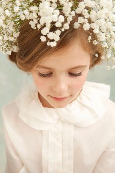 Baby's Breath Crown, Dream Photoshoot, Art Portrait Photography, Floral Headdress, Fine Art Portrait Photography, Child Portrait, Fine Art Portraiture, Photography London, High Key