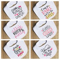 This Bibs item by KuggaKIDS has 33 favorites from Etsy shoppers. Ships from United States. Listed on 11 Jul, 2023 Bib Designs Ideas, Bib Sayings Funny, Cute White Crafts For Gifts, Baby Bib Ideas, Bib Ideas, Diy Baby Bibs, Machine Embroidery Gifts, Funny Baby Bibs, Personalized Bibs