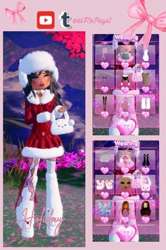 Pop Star Vs Rockstar Dress To Impress, Dress To Impress Christmas Outfit, Winter Dress To Impress, Christmas Outfit Dresses, Cute Winter Fits, First Date Dress, Winter Christmas Outfits