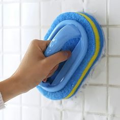 [Item ID, UL67548][Store Information, ] Color: Yellow. Deep Clean Bathtub Door, Cleaning Shower Glass Doors With Steel Wool, Best Cleaning Supplies Walmart, Best Cleaning Products Walmart, Cleaning Blinds In The Bathtub, Scrub Brushes, Bathroom Tub, Rv Interior, Kitchen Sponge