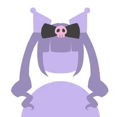 a purple dress with a black bow on it's head and a skull in the middle