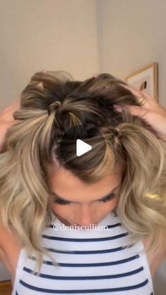 Hair Tricks, Guest Hair, Braided Prom Hair, Easy Hair Updos, Messy Buns, Peinados Fáciles Para Cabello Corto