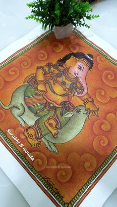 Kerala Mural Painting Style  Acrylic on canvas Painting Style, Acrylic On Canvas, Canvas