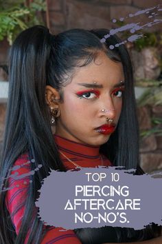 New Piercing Care, Fresh Piercing, Infected Ear Piercing, Piercing Healing, Arnica Gel, Healthy Healing, New Piercing, Face Piercings