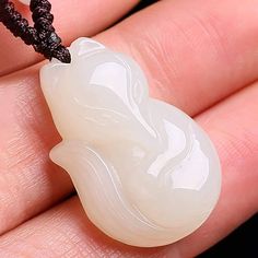 Sapphire Diamond Pendant, Fox Pendant, Gifts For Your Sister, Nephrite Jade, White Jade, Cute Fox, Jade Jewelry, Traditional Jewelry, The Fox