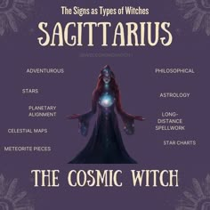 the signs as types of witches in sagittarius