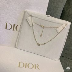 Minimalist Accessories Jewellery, Dior Necklace, Expensive Jewelry Luxury, Beautiful Gold Necklaces, Luxe Jewelry, Dior Jewelry, Hot Jewelry, Jewelry Fashion Trends