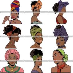 Headwrap Hairstyles, African Hair Wrap, Makeup Tip, Nubian Queen, Head Wrap Styles, Hair Wrap Scarf, Hair Scarf Styles, Afrikaanse Mode, Classy Lady