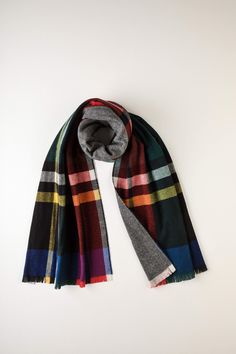 Stewart Exploded Tartan Reversible Merino Cashmere Scarf In Stewart Luxury Scarves, Designer Scarves, Next Clothes, Cashmere Scarf, Winter Wear, Plaid Scarf, The History, Tartan