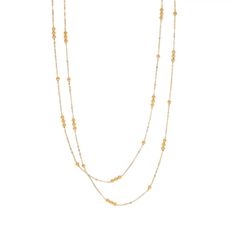 This necklace handles the layers for you! With two gold beaded chains, this necklace is perfect for any look. Layer Necklace, Gold Beads, Beaded Chain, Free Jewelry, Layered Necklaces, Handles, Shower, Chain, Gold